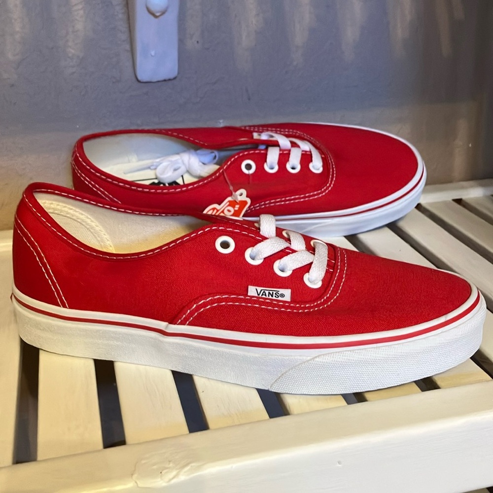 NWT Cherry Red Vans 7.5